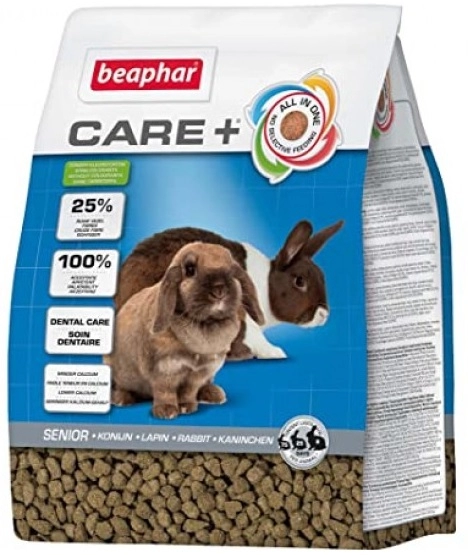 Beaphar Care + Super premium Senior - храна за възрастни зайци подходяща за зайци над 6 години