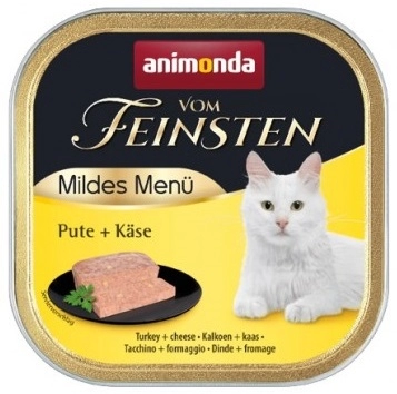 Vom Feinsten Mild Menu - пастет за кастрирани котки - пуйка + сирене