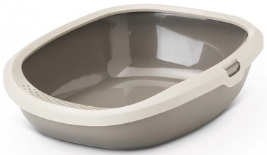 Savic Gizmo Happy Planet L - открита котешка тоалетна в цвят мока - 52x39.5x15см.