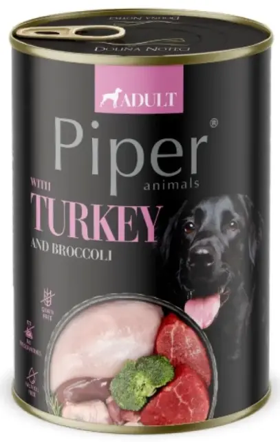 Piper Adult Dog – консервирана храна за кучета с пуйка и броколи