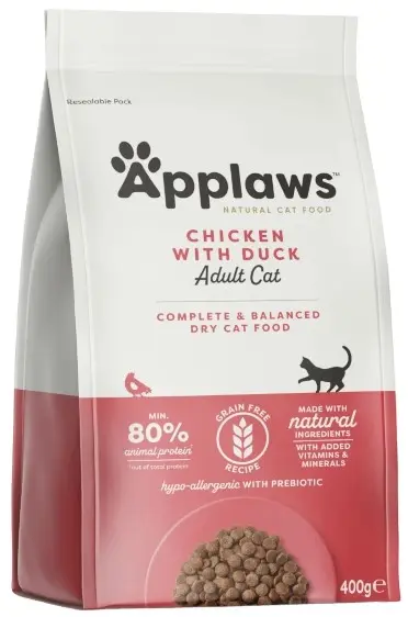 Applaws Adult Cat Chicken with Duck - суха храна за котка с 80% пиле и патица