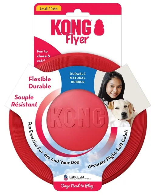 Kong Flyer S - играчка за кучета здраво фризби за дълги игри