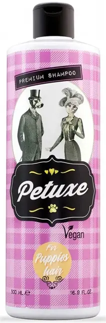 Petuxe Vegan Puppy Hair Shampoo - веган изключително нежен шампоан за малки кученца и котенца 500 мл.