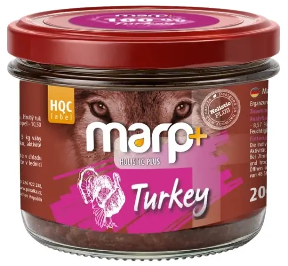 MARP Holistic Plus Turkey - буркан за кучета от всички породи и възрасти от 100% чисто обезкостено пуешко месо