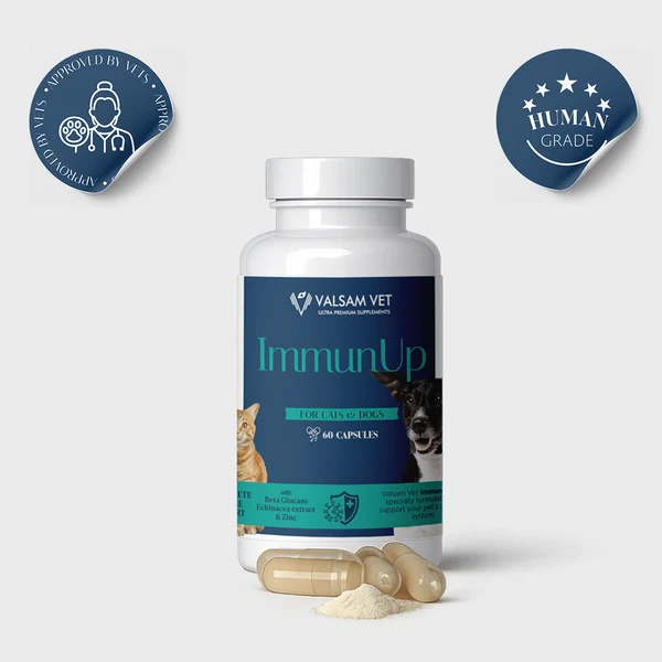 Valsam Vet ImmunUp за естествените защитни сили на кучета и котки, 60 капсули