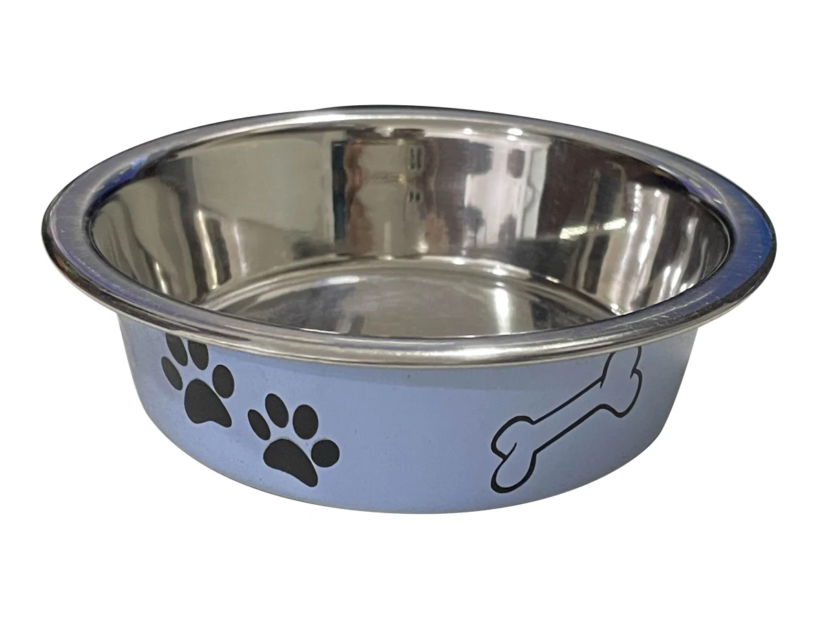 anipro Paws No Slip метална купа синя 21 см, 1.6 л