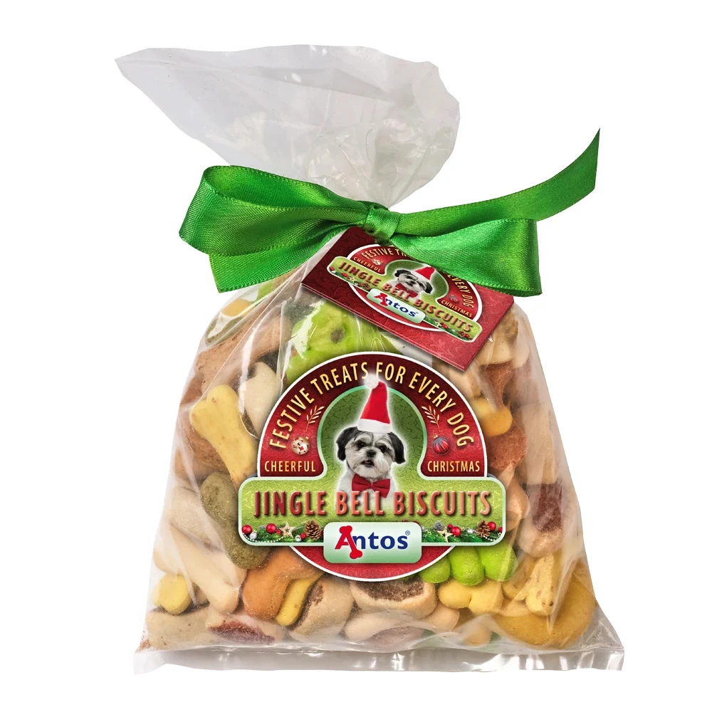 Antos Jingle Bell biscuits, лакомства за кучета, коледни бисквити, 400 г
