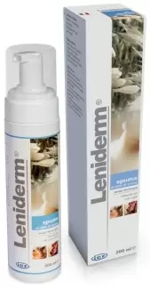Leniderm Foam - почистваща пяна с овесено мляко без изплакване за кучета и котки 200 мл.,