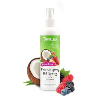TropiClean Deodorizing Perfume & Odor Eliminating Berry Breeze - дезодориращ спрей за кучета и котки