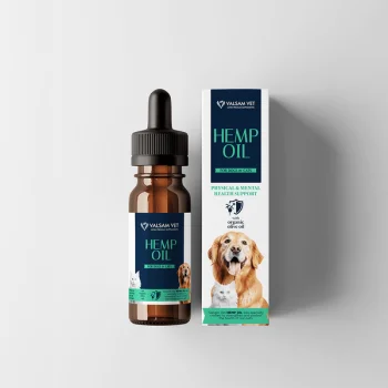 Valsam Vet Hemp Oil със CBD за кучета и котки, 20 мл