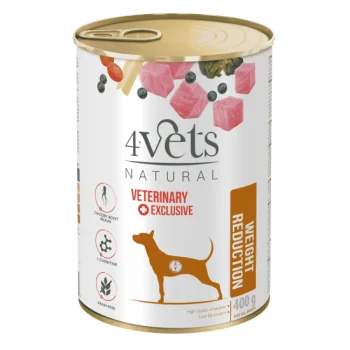 4Vets Dog Natural Weight Reduction консервирана храна за кучета, за контрол на теглото, 400 г